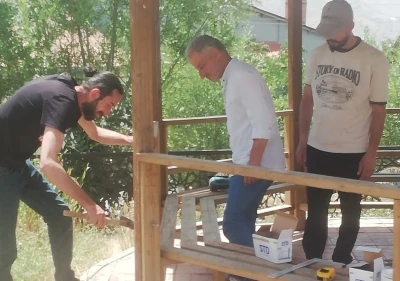 Hakkari’de tahrip edilen ‘Şehit Çetin Deniz Parkı’ onarıldı
